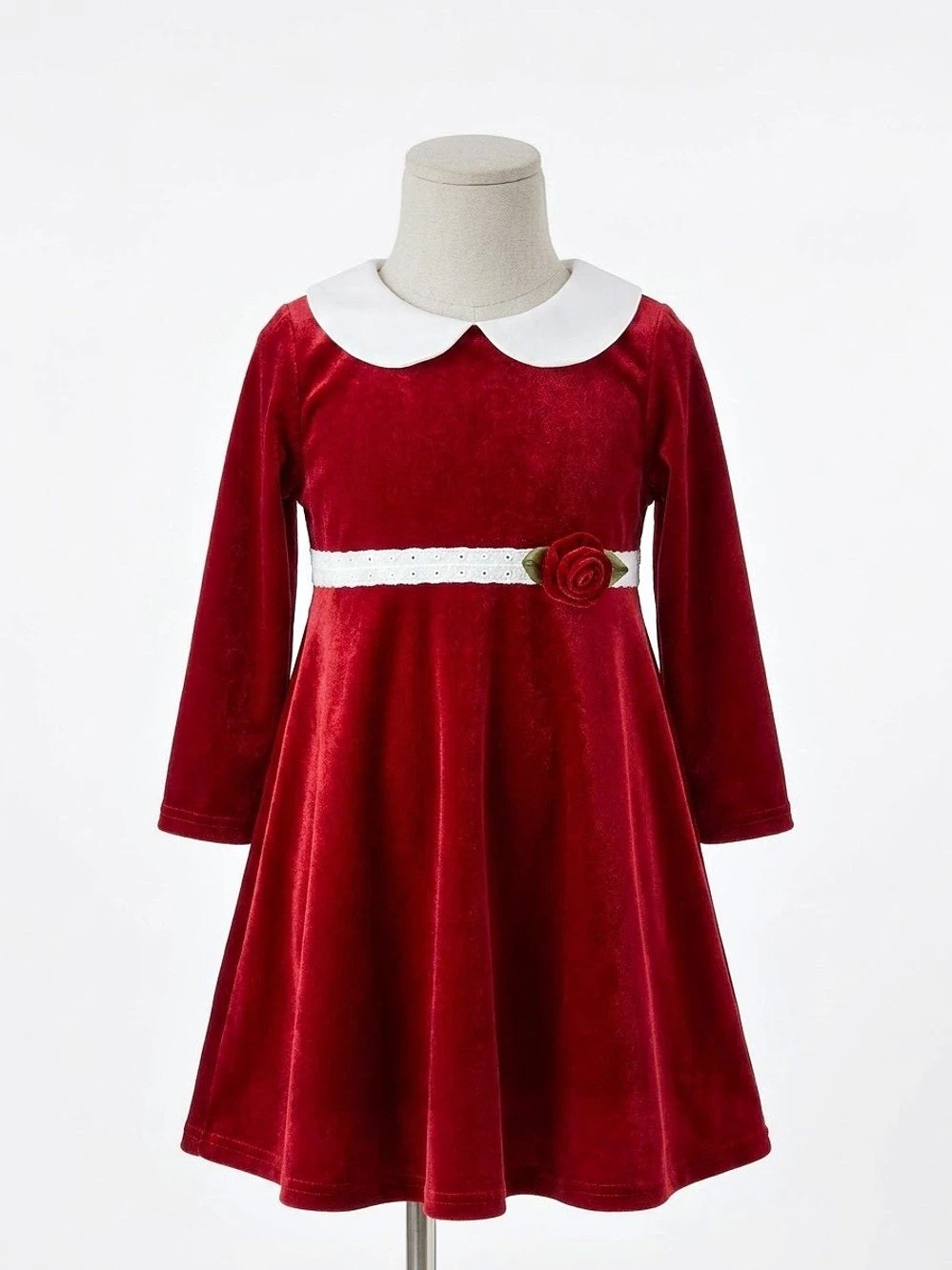 Sophie Rose Girls Size 6 Red Velvet Dress NWT